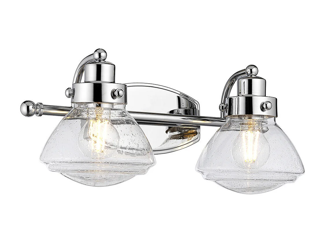 Scholar Quoizel Applique a 2 luci Cromo Lucido IP44