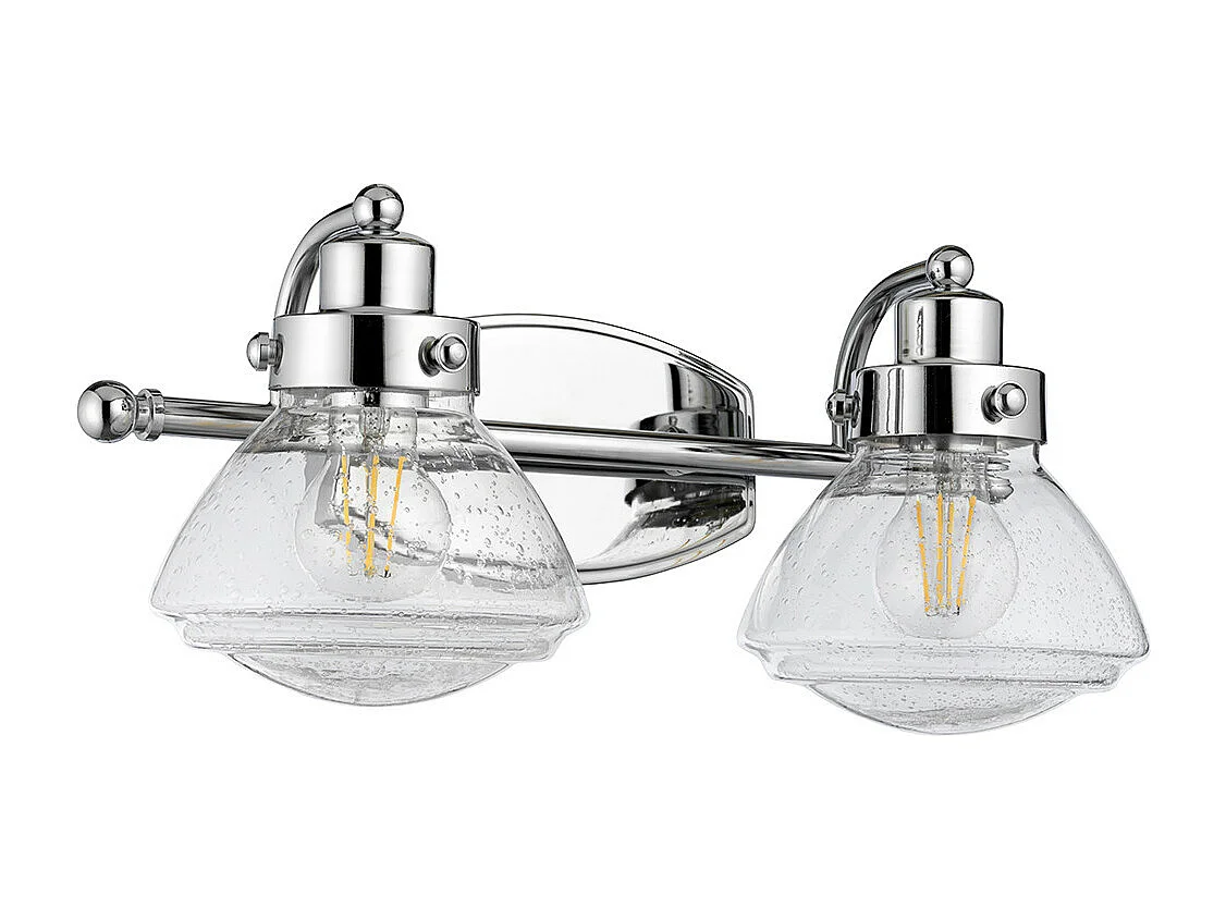 Scholar Quoizel Applique a 2 luci Cromo Lucido IP44