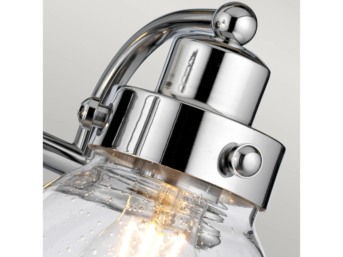 Scholar Quoizel Applique a 2 luci Cromo Lucido IP44