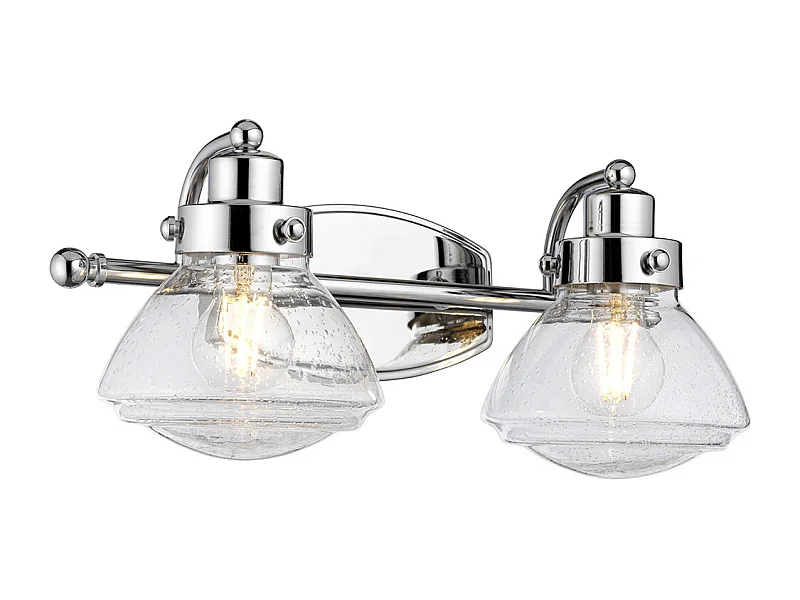 Scholar Quoizel 2 licht Wandleuchte Chrom poliert IP44