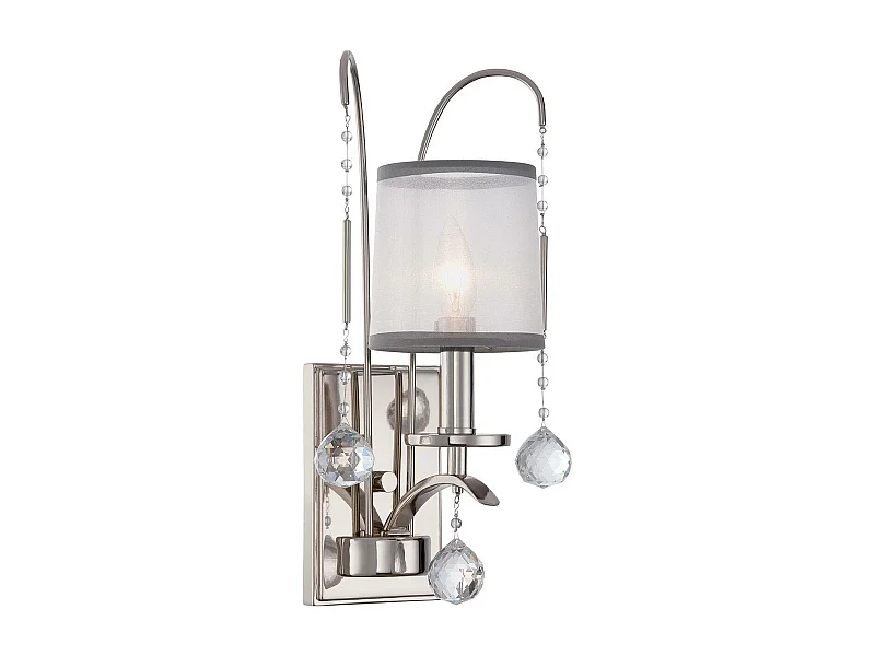 Elstead Whitney 1 ljus vägglampa - Imperial Silver Finish, E14