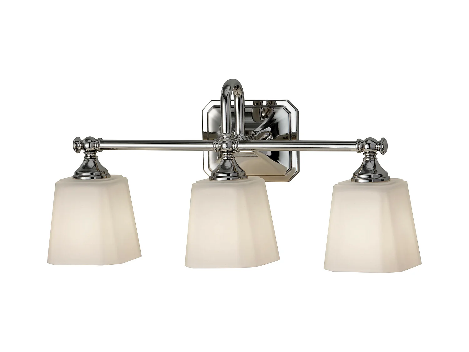 Elstead Concord - 3 luci per bagno sopra specchio cromato lucido IP44, G9