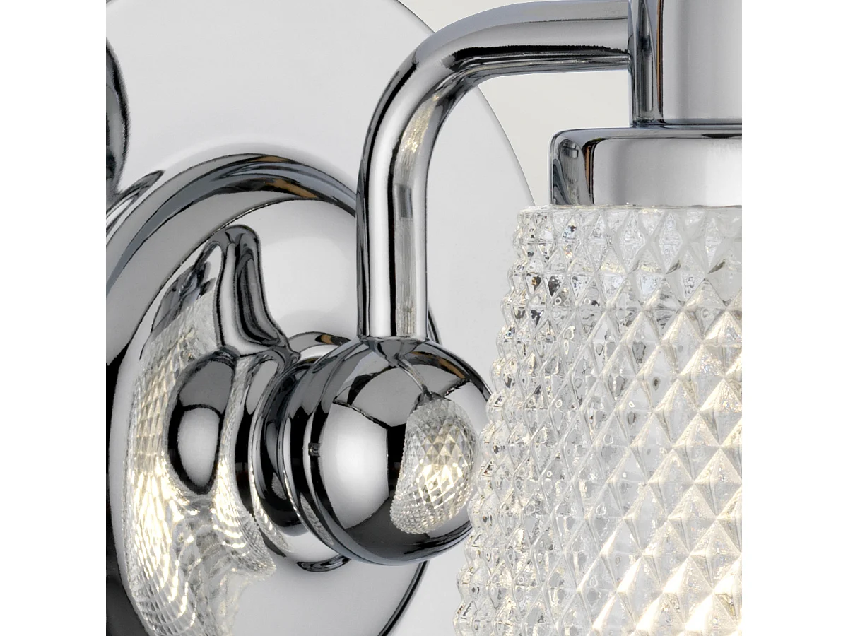 Hudson Applique 1 Luce Cromo Lucido IP44