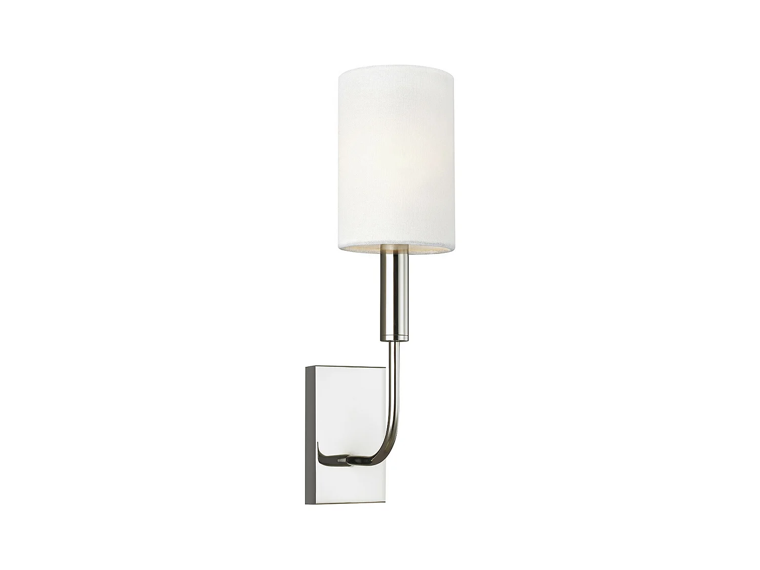 Lampada da parete a 1 luce Elstead Brianna, nichel lucido, E14