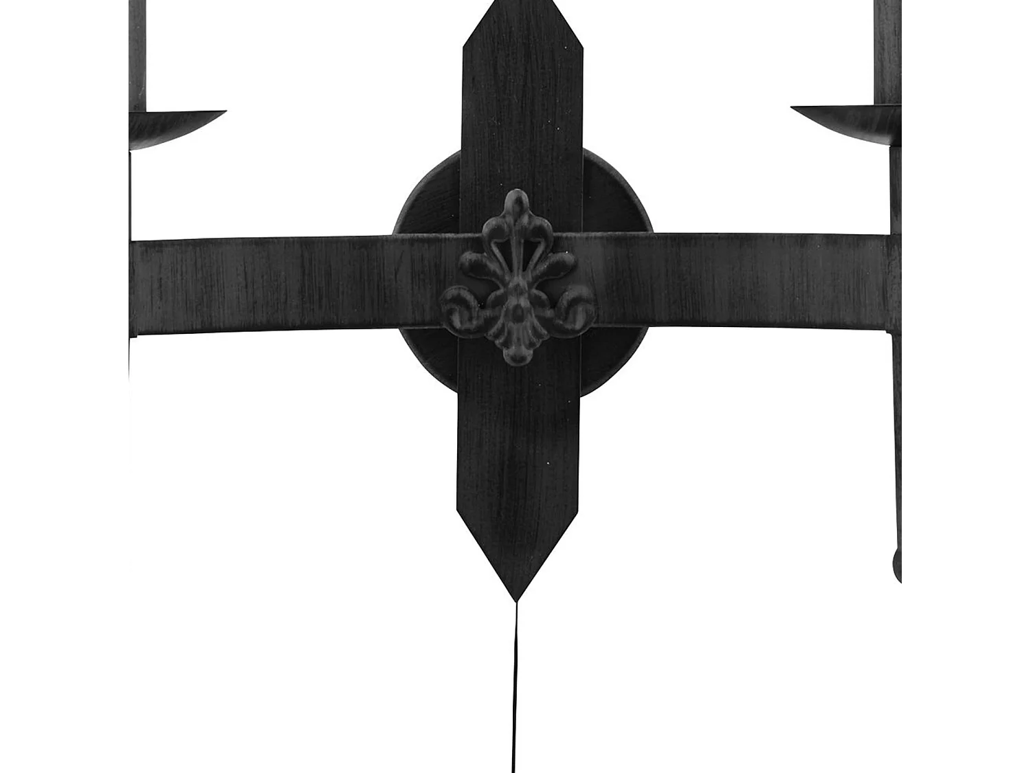 Searchlicht Cartwheel - 2 licht Indoor Candle Wandleuchte Schwarz, E27