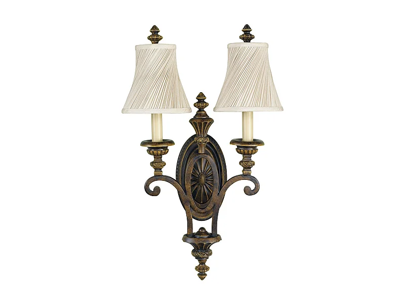 Elstead Drawing Room 2 ljus inomhusljus vägglampa valnöt, E27