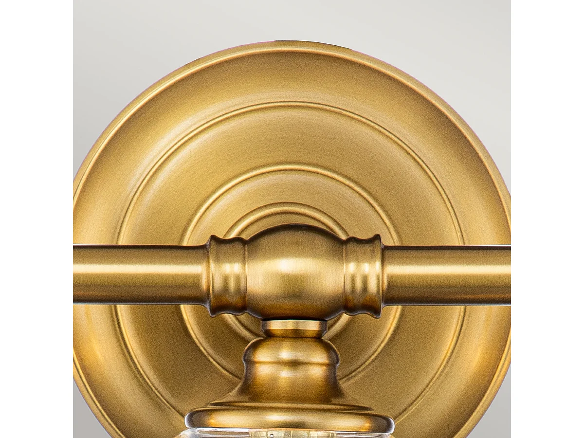 Elstead Feiss Hugeunot Lampada da parete in ottone brunito, IP44