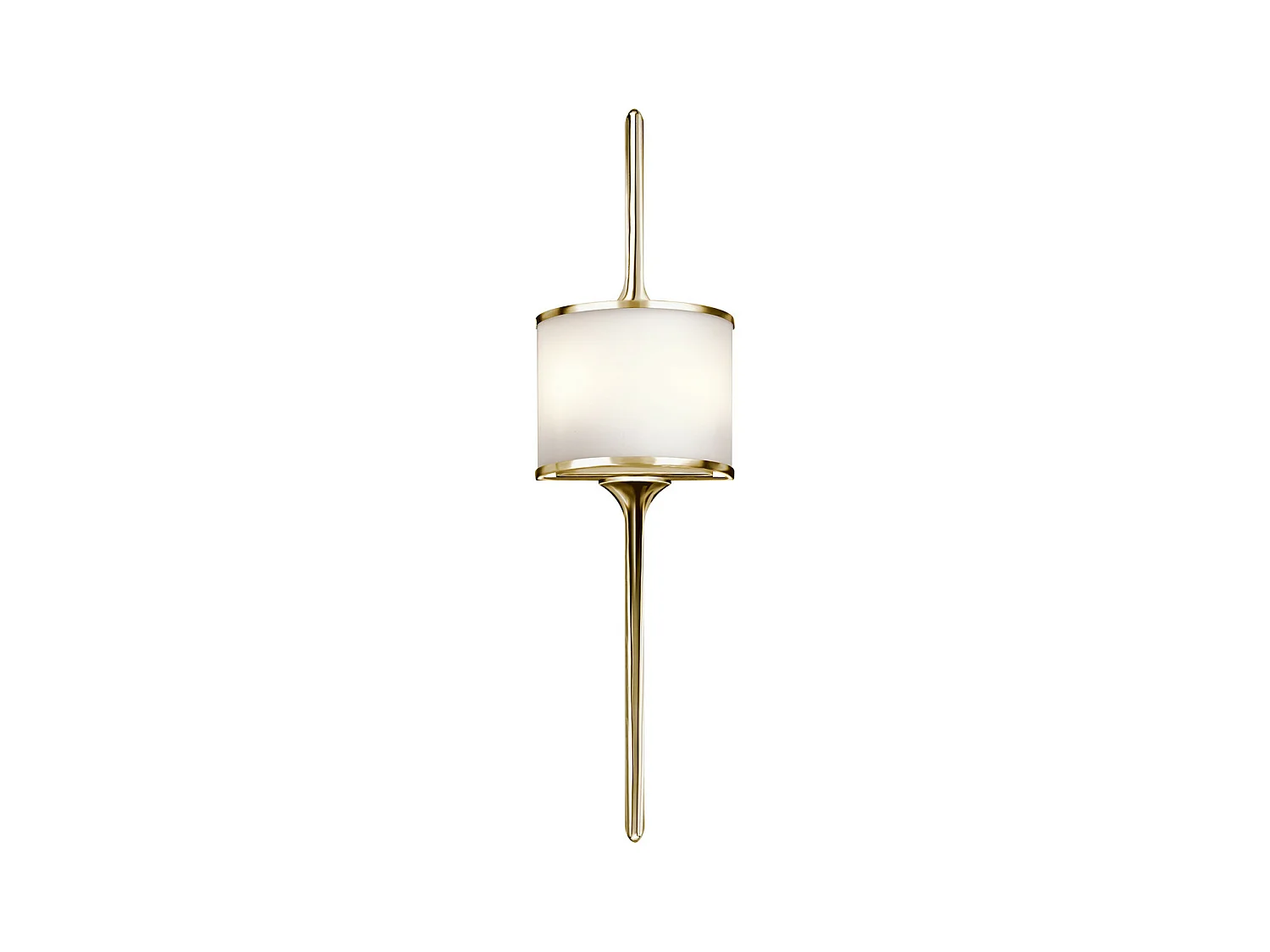 Elstead Mona - 2 Licht Badezimmer Wandleuchte aus poliertem Messing IP44, G9