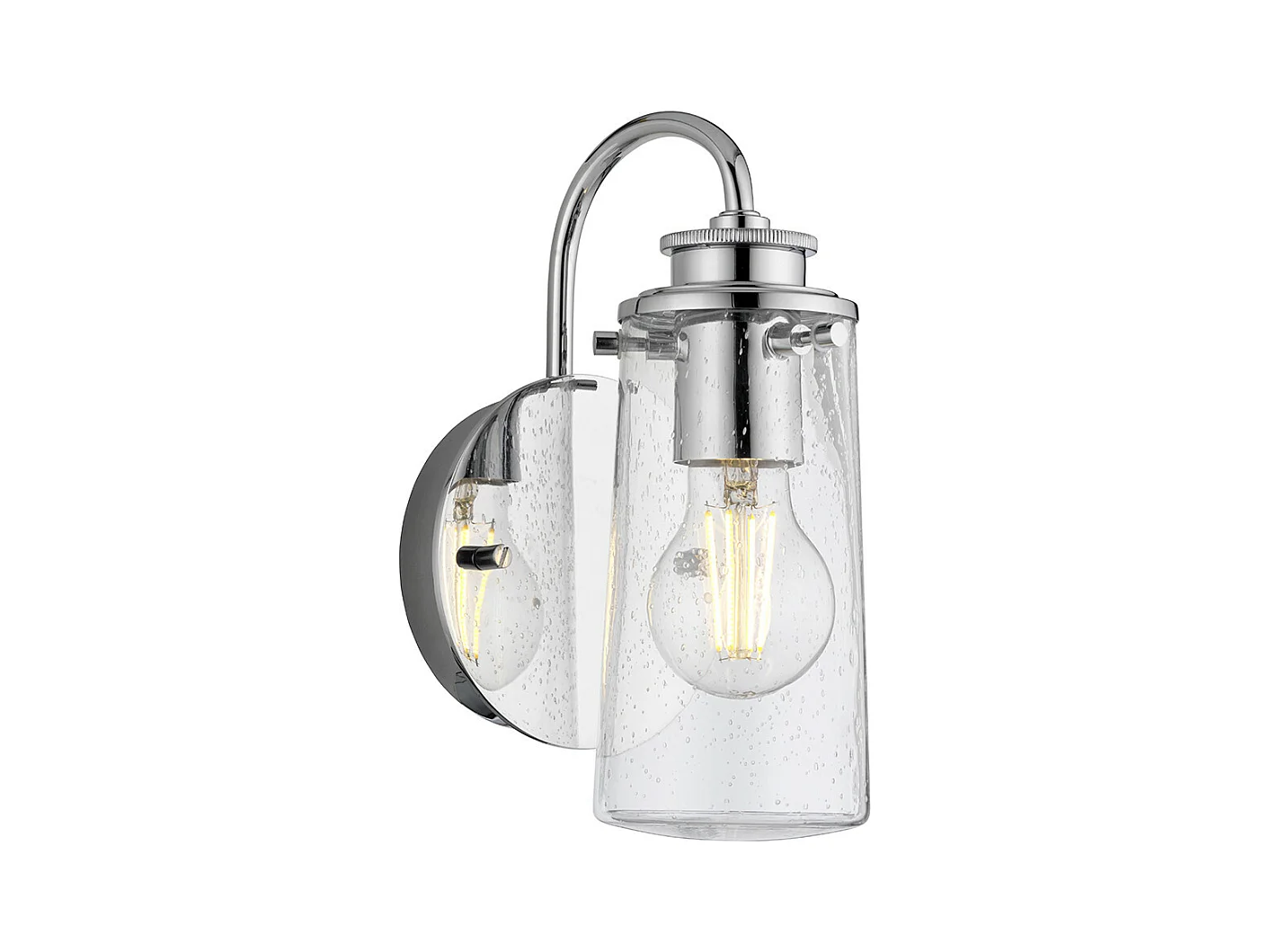 Braelyn Lampada da parete Kichler 1 luce cromata IP44
