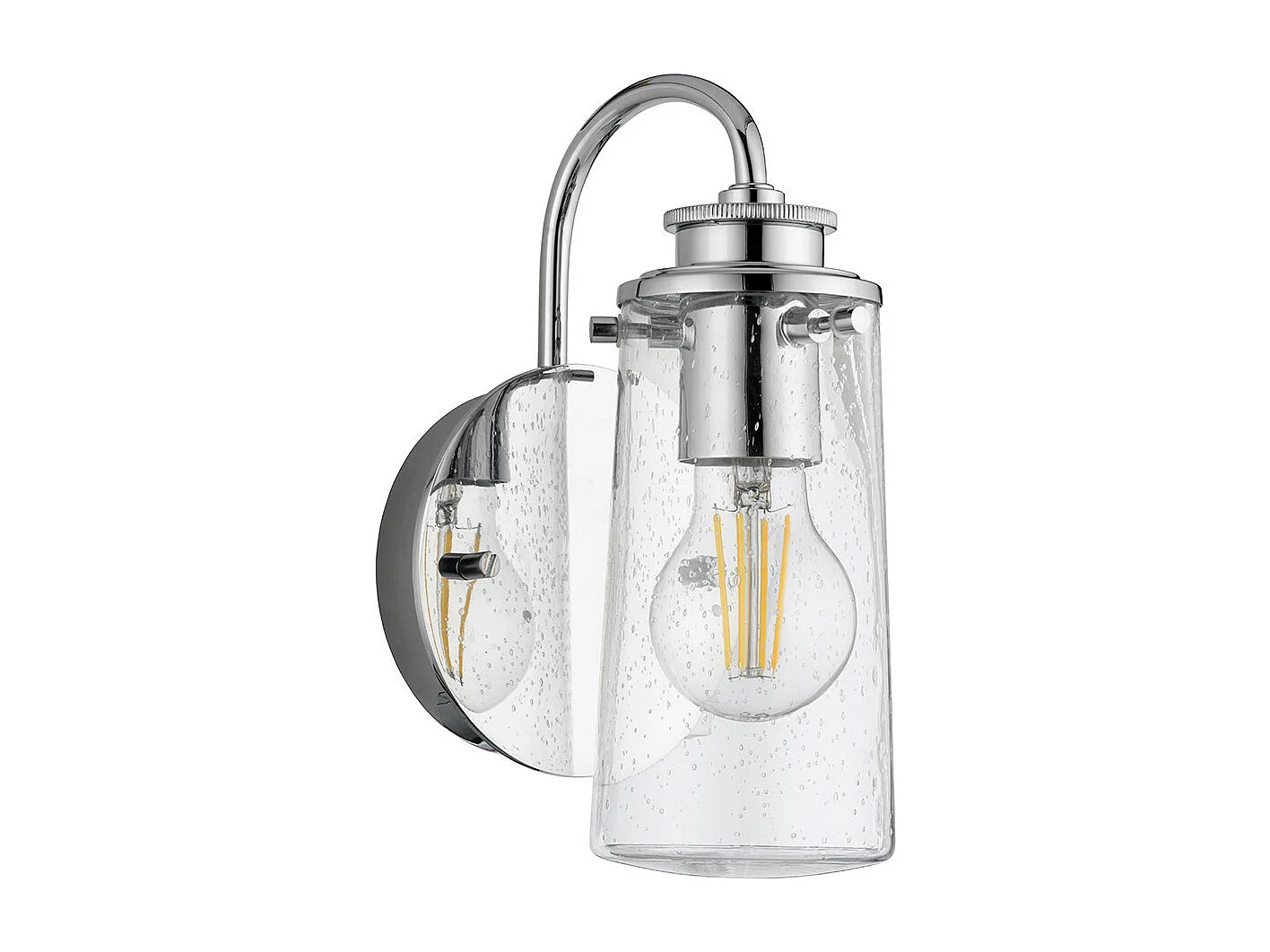 Braelyn Lampada da parete Kichler 1 luce cromata IP44