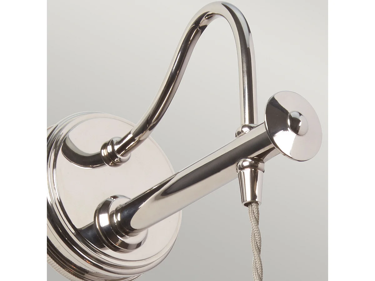 Elstead Douille 1 ljus inomhusvägglampa polerad nickel, E27