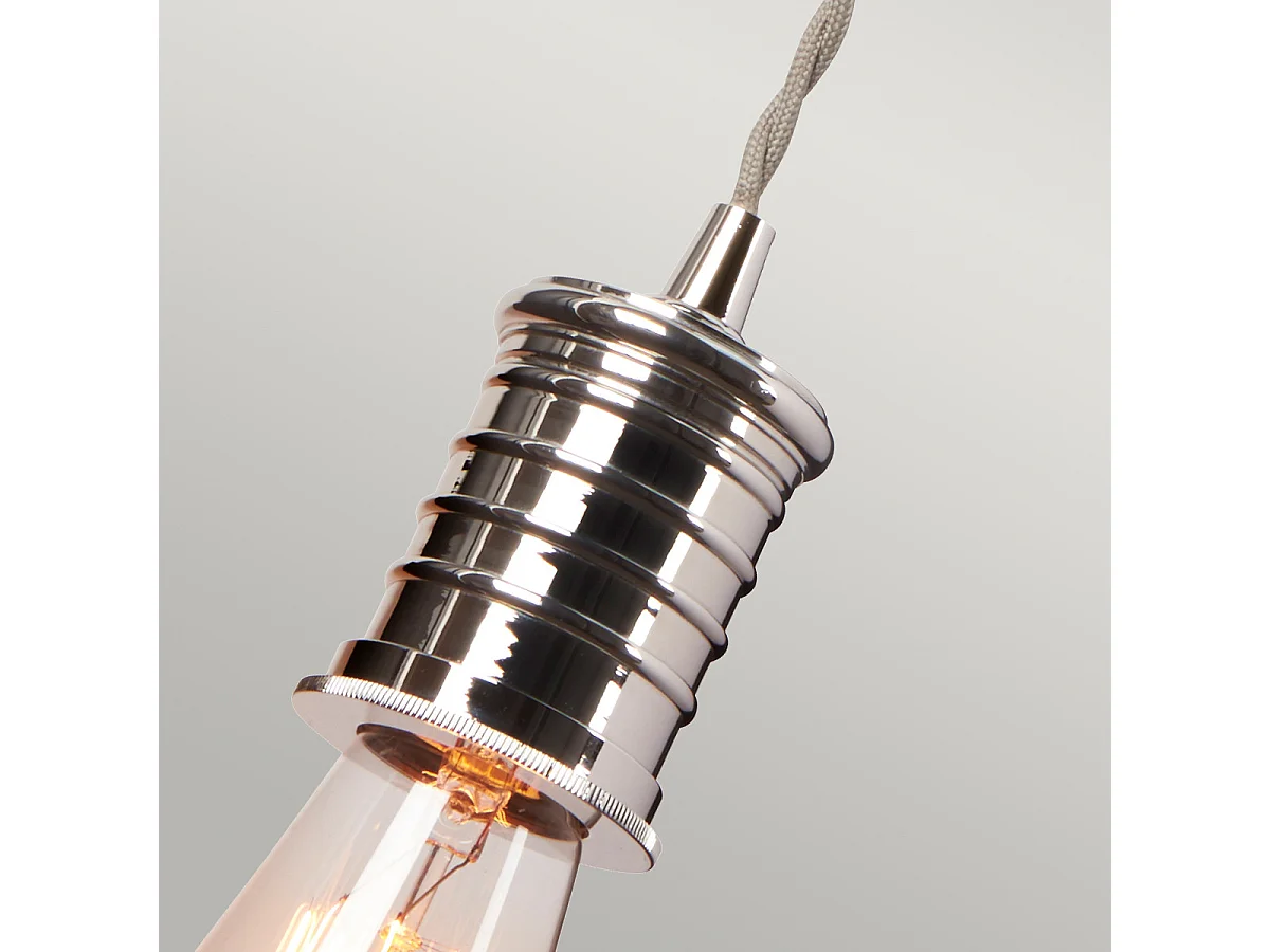 Elstead Douille 1 ljus inomhusvägglampa polerad nickel, E27