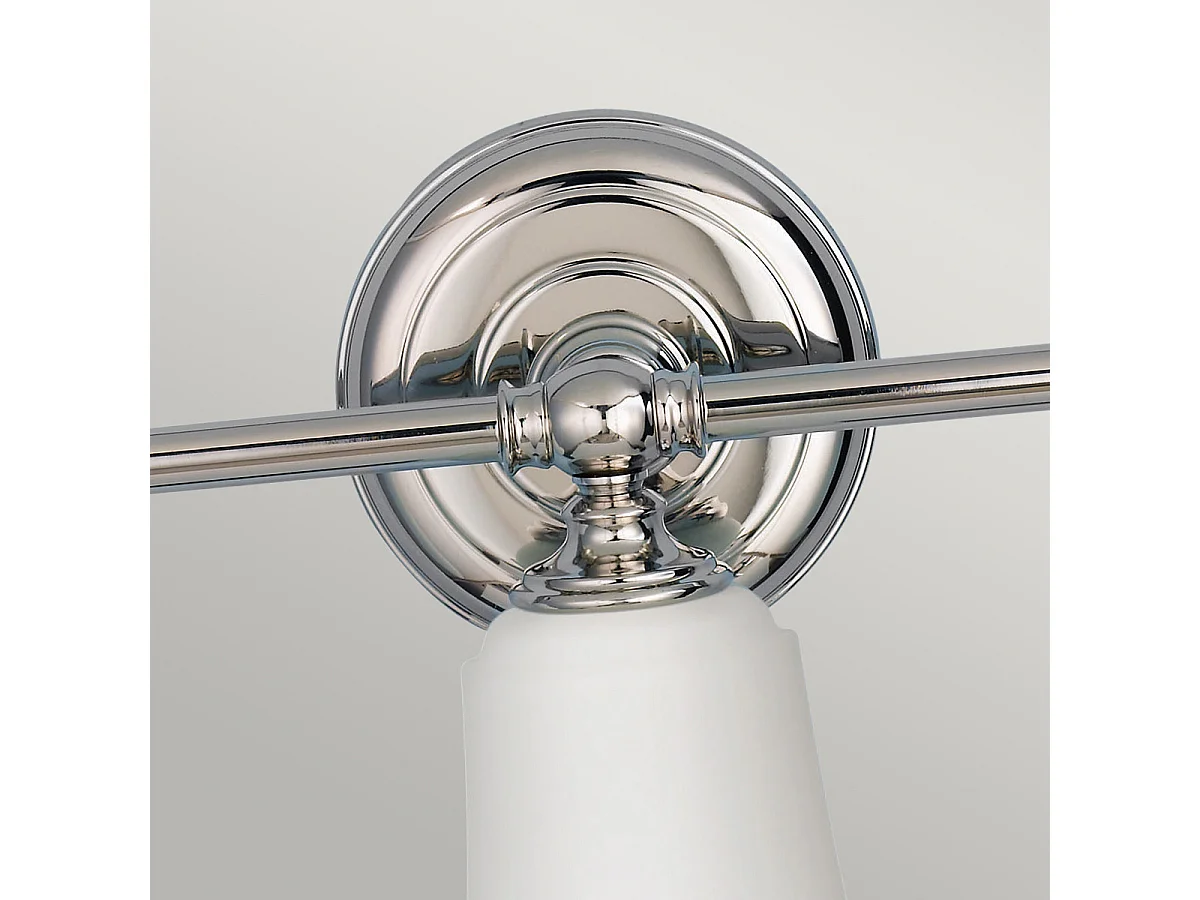 Elstead Huguenot Lake - 3 Licht Badezimmer über Spiegel Licht Chrom poliert IP44, G9