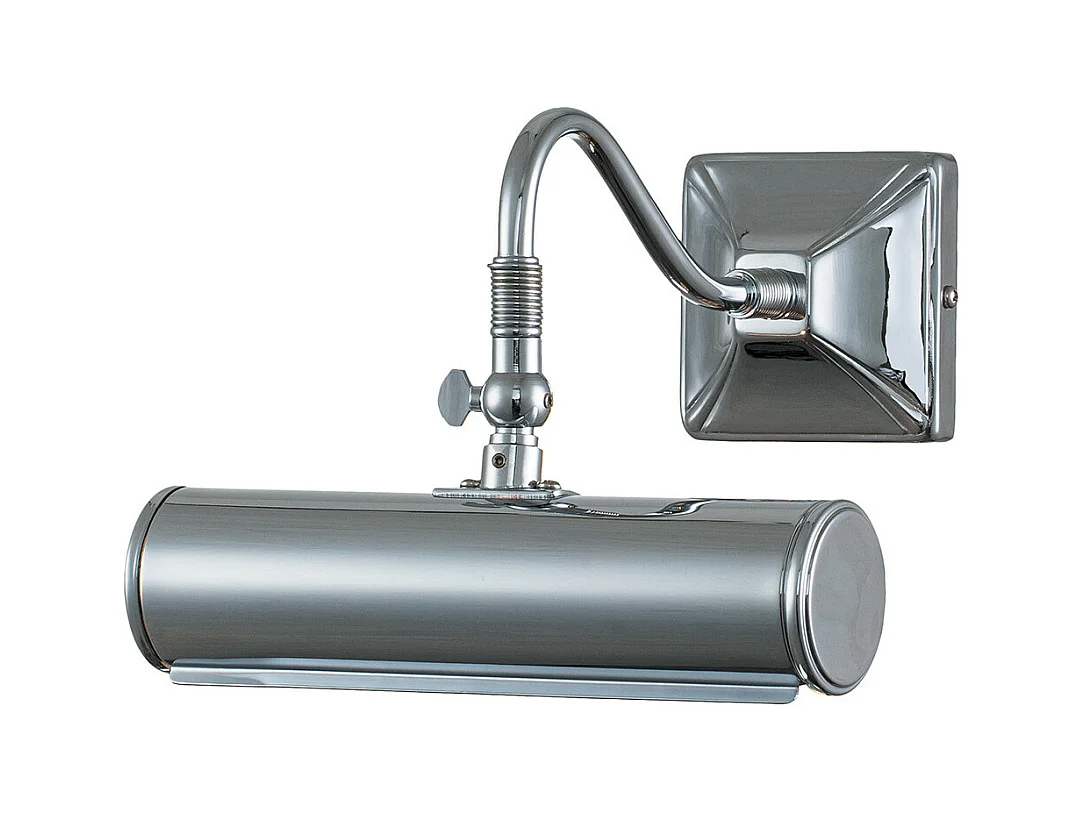 Elstead Picture Light Petite applique murale à 1 lumière, chrome poli, E14