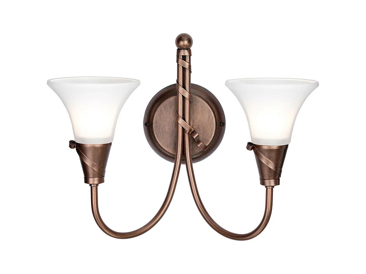 Elstead Emily - 2 Licht Innenwandleuchte Kupfer, E14