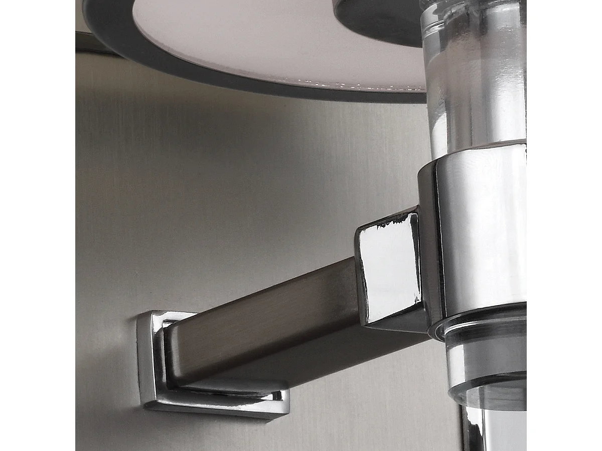 Elstead Prospect Park - 1 Licht Innenwandleuchte Satin Nickel, Chrom, Chrom, E27