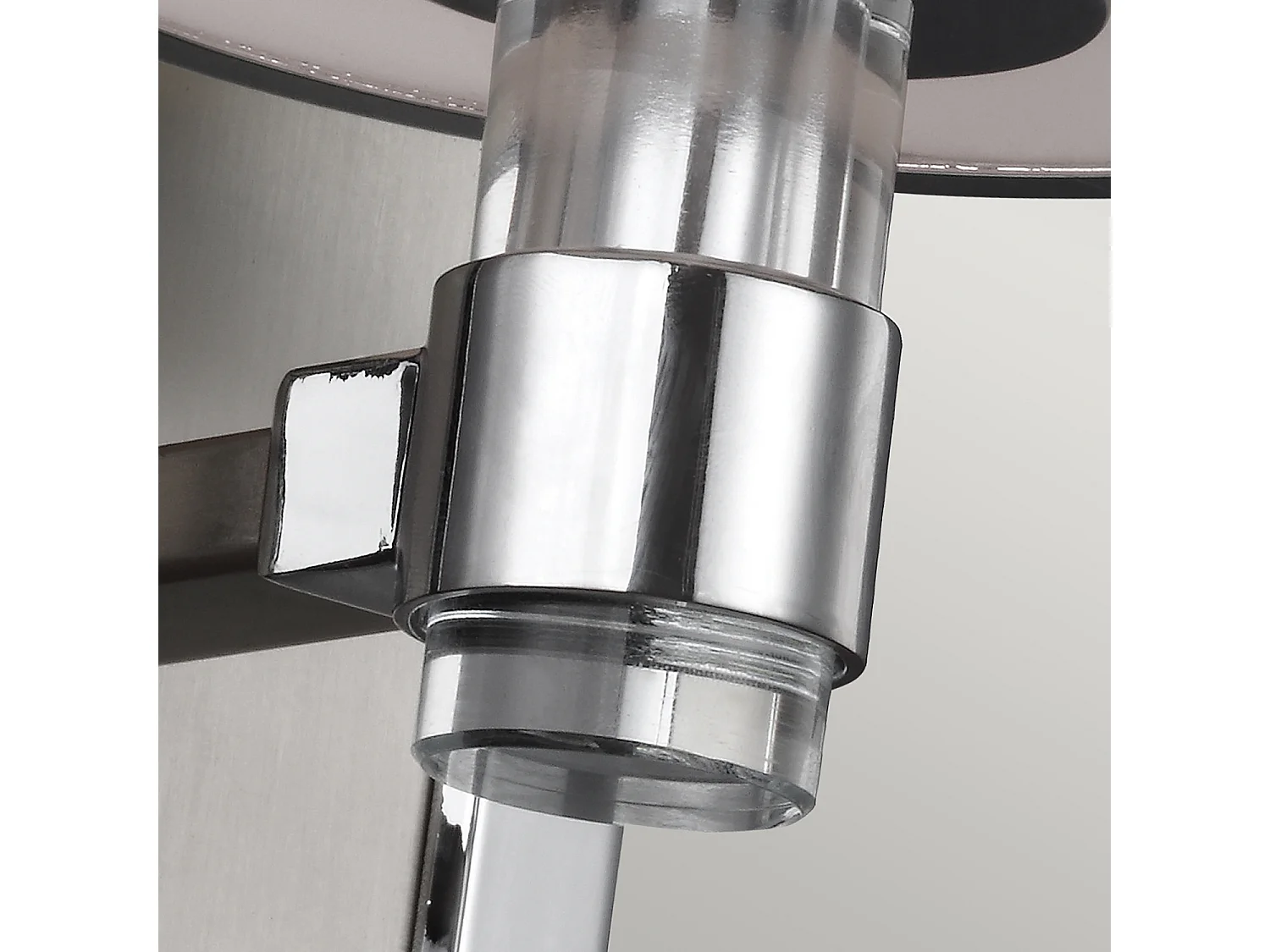 Elstead Prospect Park - 1 Licht Innenwandleuchte Satin Nickel, Chrom, Chrom, E27