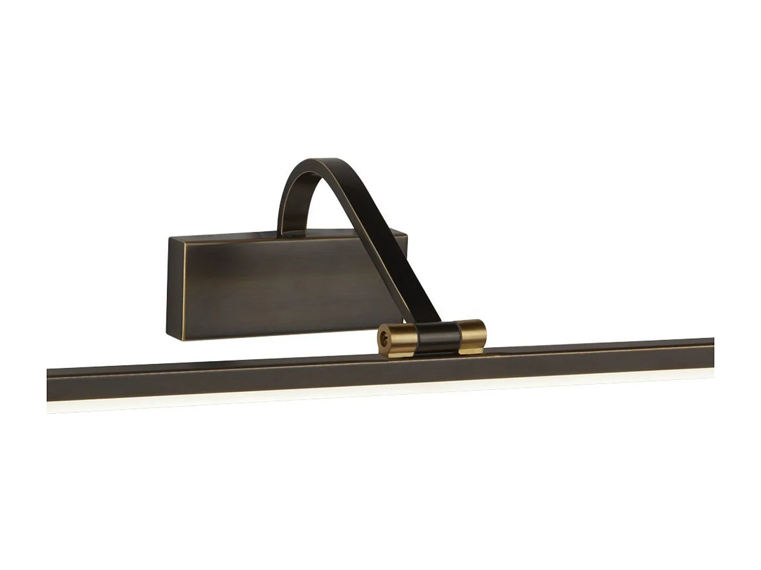 Searchlight Integrerad LED 1 Ljus Bild Vgglampa Svart Borstad Guld