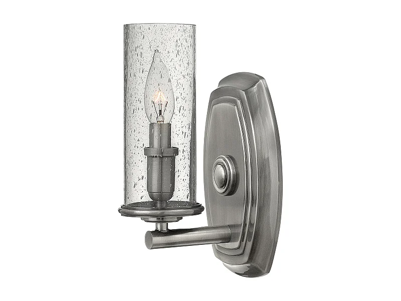 Elstead Dakota 1 ljus vägglampa polerad antik nickel, E14