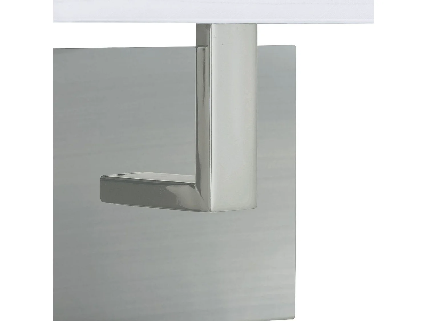 Searchlight - Applique da interno Dual Flexi Arm 1 Luce Argento Satinato, attacco E27