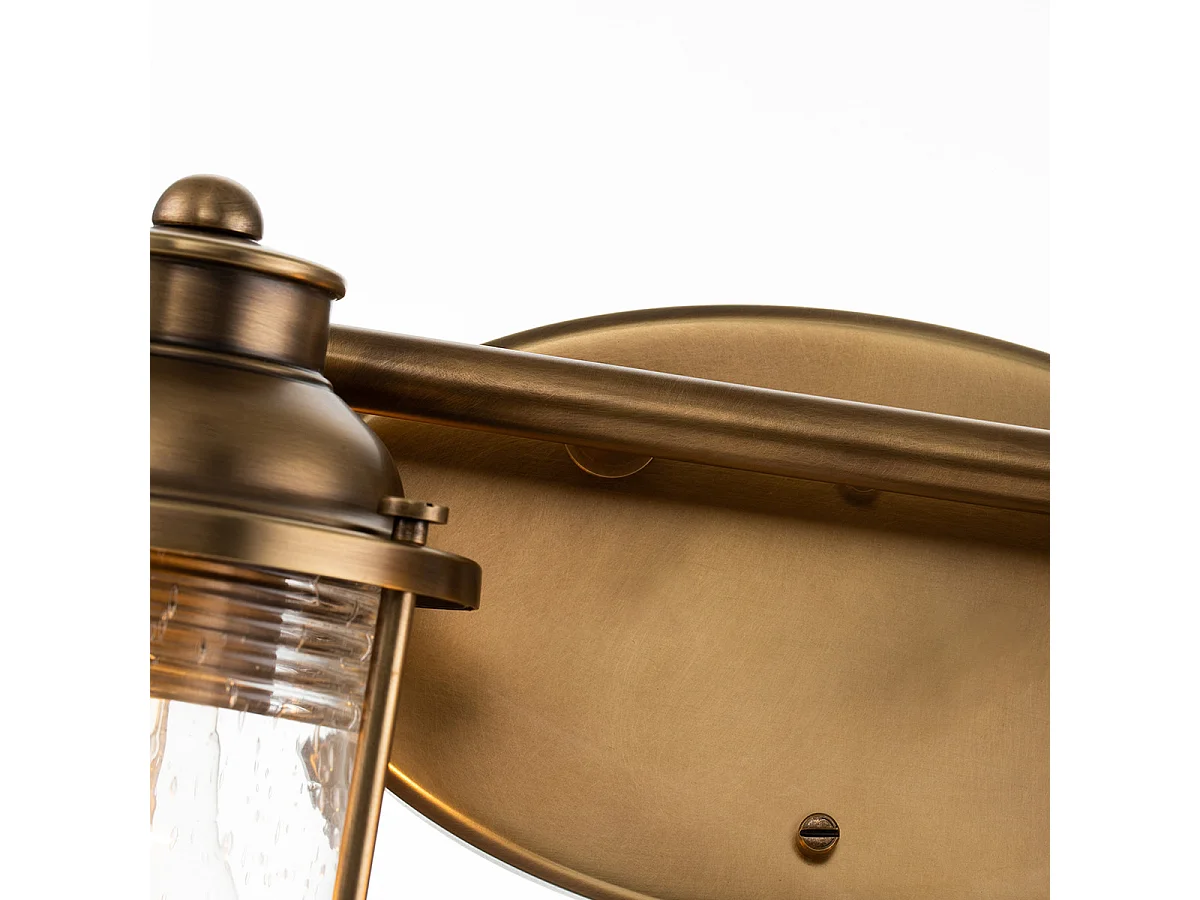 Elstead Kichler Ashland Lampada da parete in ottone naturale, IP44