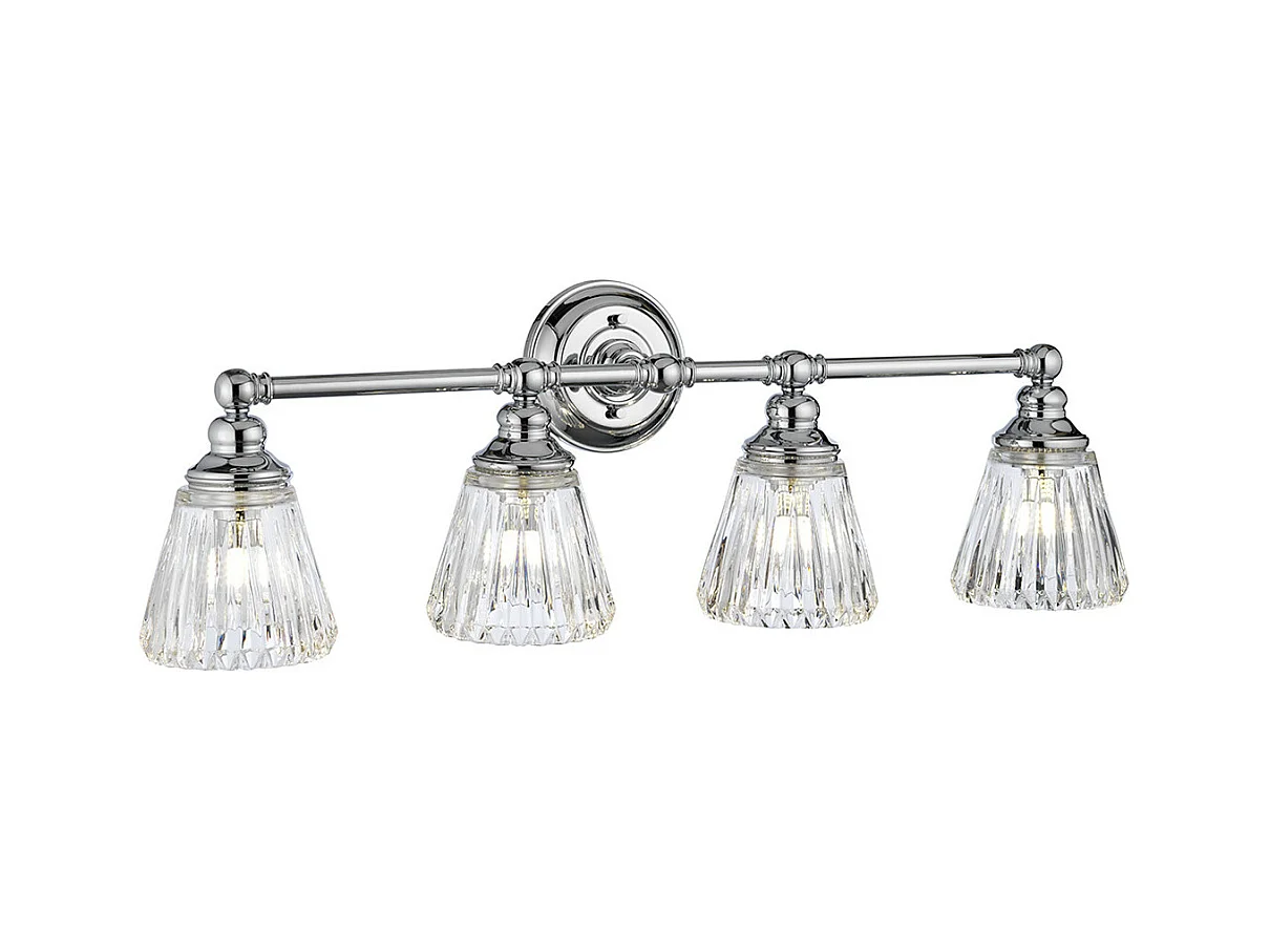 Keynes Applique 4 Luci Cromo Lucido IP44