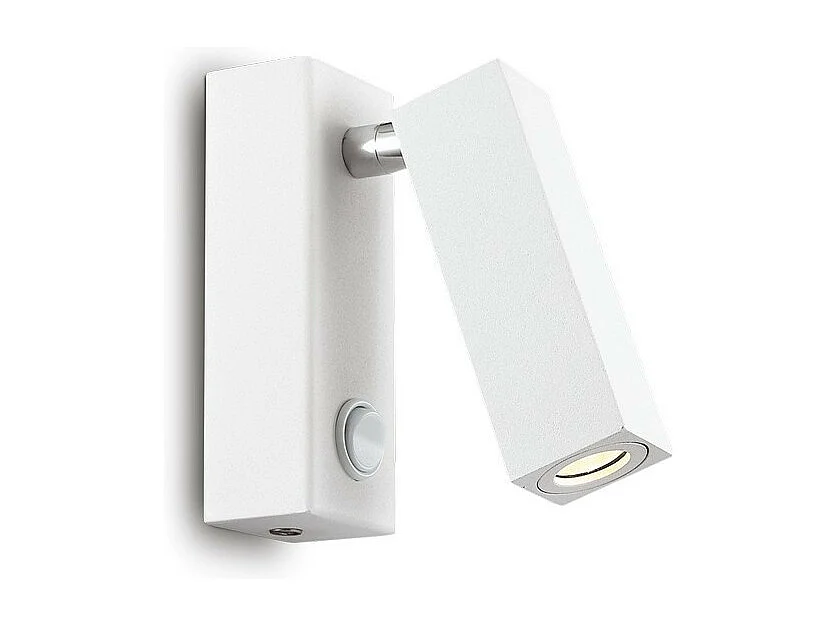 Ideal Lux Page - Lámpara de lectura de pared cuadrada LED 1 luz Blanca