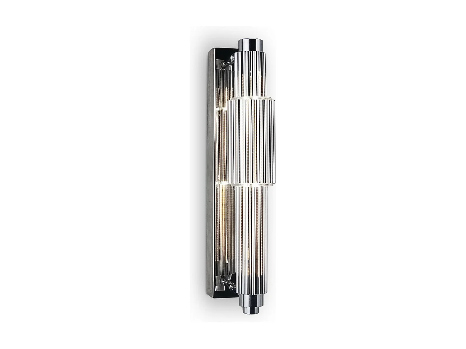 Maytoni Verticale Moderne integrierte LED-Wandleuchte Chrom, Chromschirm, 3000K