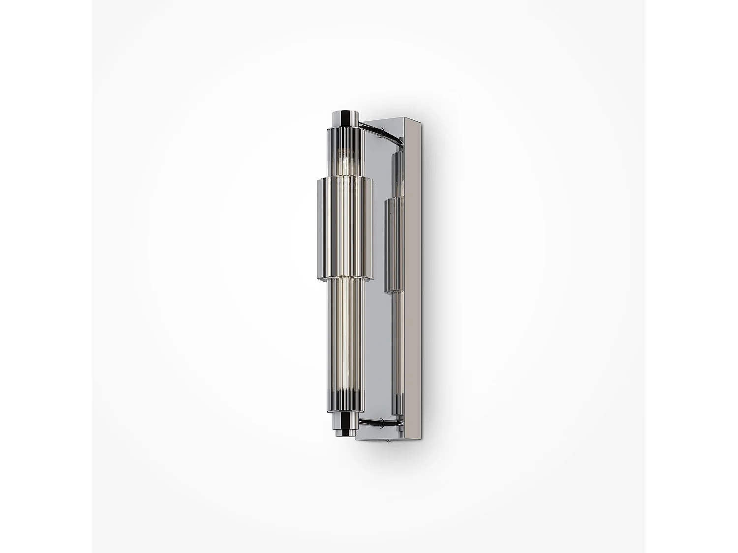 Maytoni Verticale Applique Murale LED Intégrée Moderne Chrome, Abat-Jour Chrome, 3000K