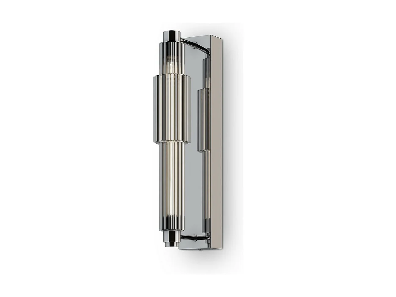 Maytoni Verticale Applique Murale LED Intégrée Moderne Chrome, Abat-Jour Chrome, 3000K