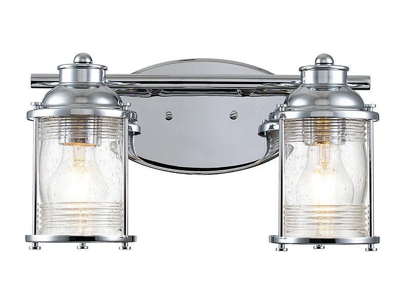 Elstead Kichler Ashland Vägglampa polerad krom, IP44