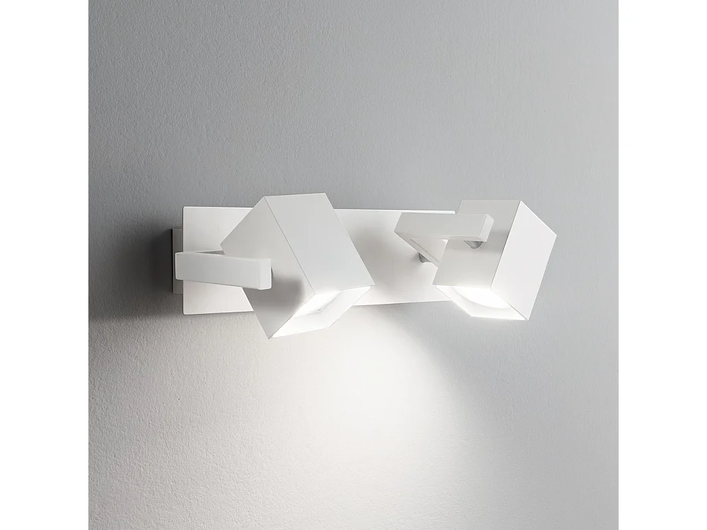 Ideal Lux Mouse - Aplique de pared 2 luces Blanco