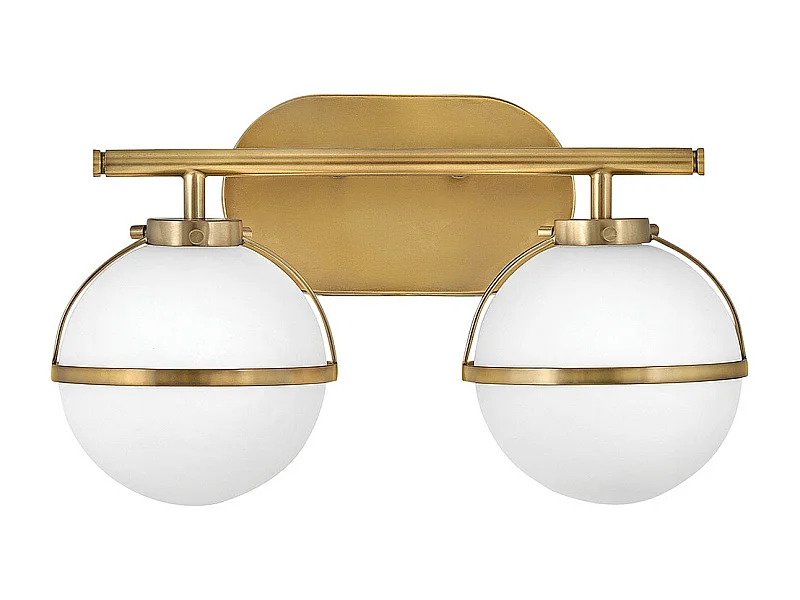 Elstead Hinkley Hollis Lampada da parete per bagno Heritage Ottone, IP44