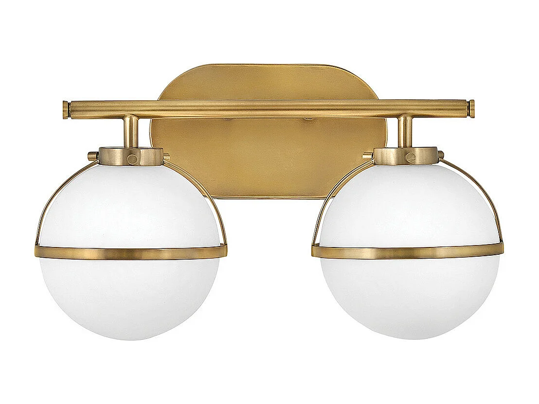 Elstead Hinkley Hollis Lampada da parete per bagno Heritage Ottone, IP44