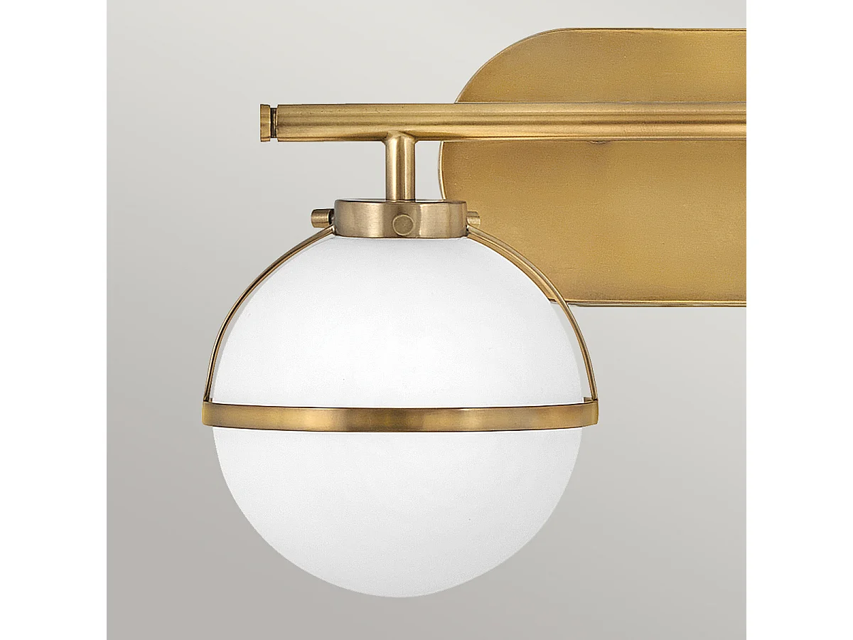 Elstead Hinkley Hollis Lampada da parete per bagno Heritage Ottone, IP44