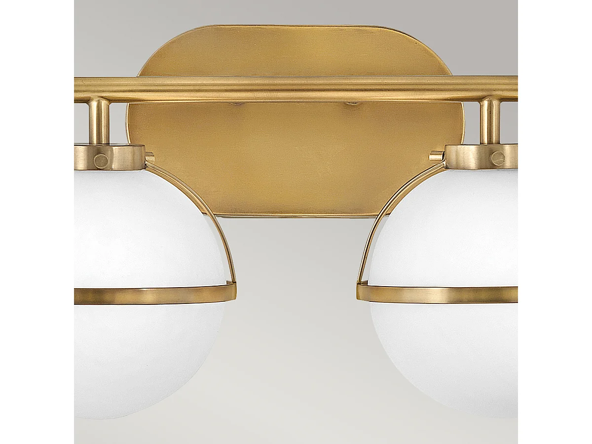 Elstead Hinkley Hollis Lampada da parete per bagno Heritage Ottone, IP44