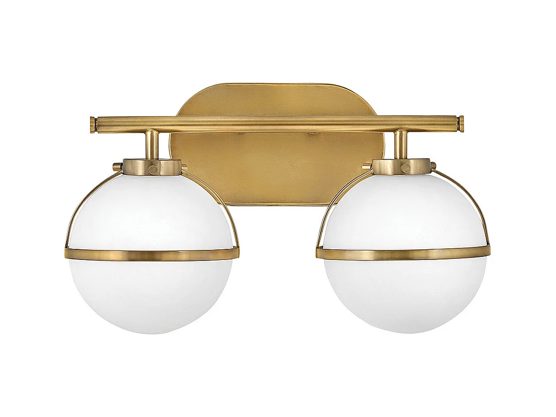 Elstead Hinkley Hollis Badezimmer-Wandleuchte Heritage Messing, IP44
