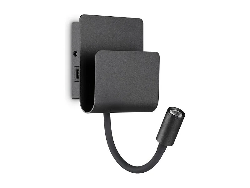 Ideal Lux PROBE - Integrierte LED-Innenlesewandleuchte 1 licht Black 3000K