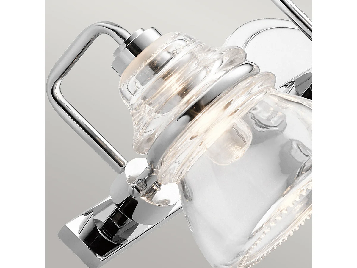 Elstead Kichler Talland Badezimmer-Wandleuchte Chrom poliert, IP44