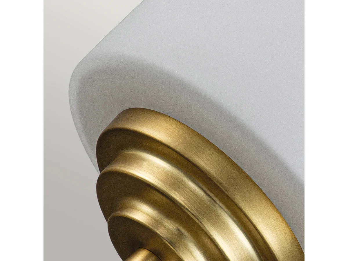 Elstead Feiss Malibu Lampada da parete in ottone spazzolato, IP44