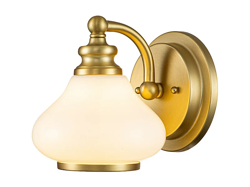 Elstead Hinkley Ainsley Lampada da parete in ottone spazzolato, IP44