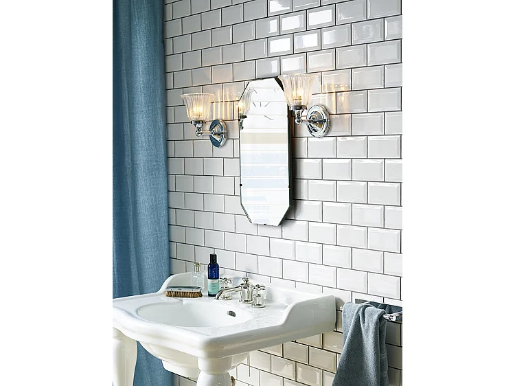 Elstead Austen - Applique da parete per bagno 1 luce Cromo lucido IP44, G9