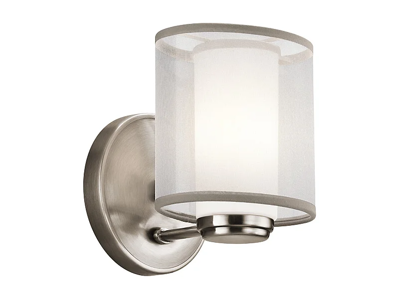 Elstead Saldana 1 Lätt vägglampa Classic Tenn, G9