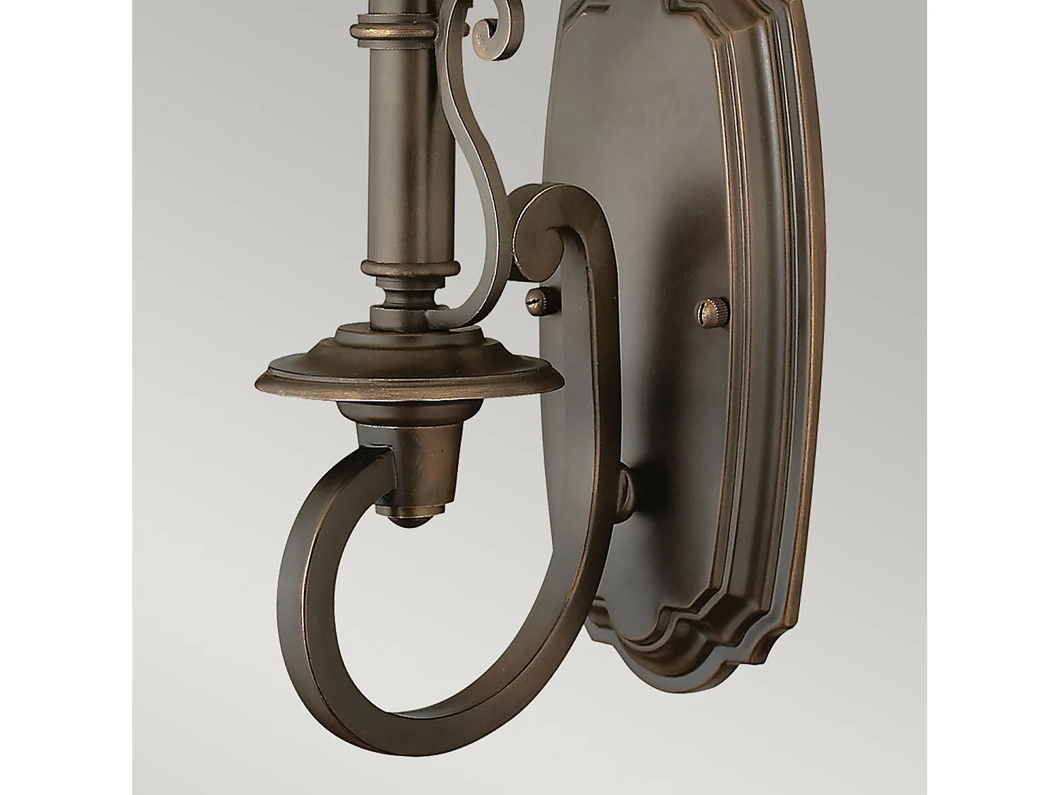 Elstead Plymouth 1 ljus inomhusvägglampa Olde Bronze, E14