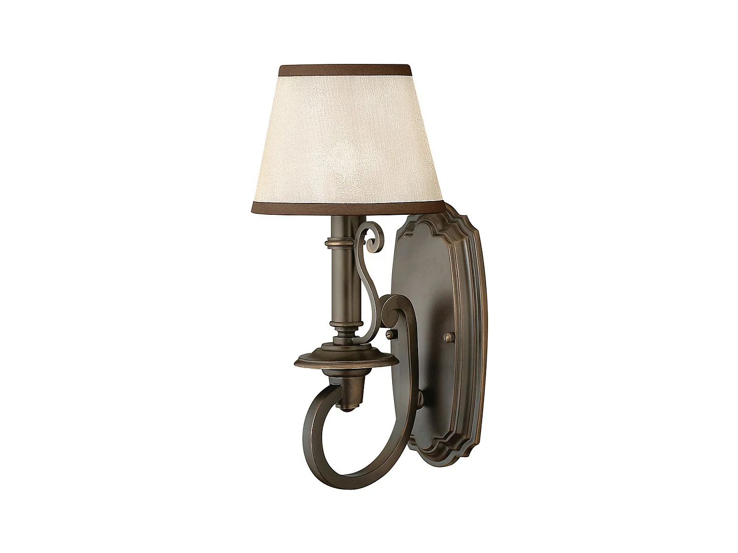 Elstead Plymouth - 1 Licht Innenwandleuchte Olde Bronze, E14