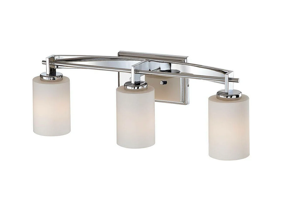 Elstead Taylor Lampe à 3 lumières au-dessus du miroir Fini chrome poli IP44, G9