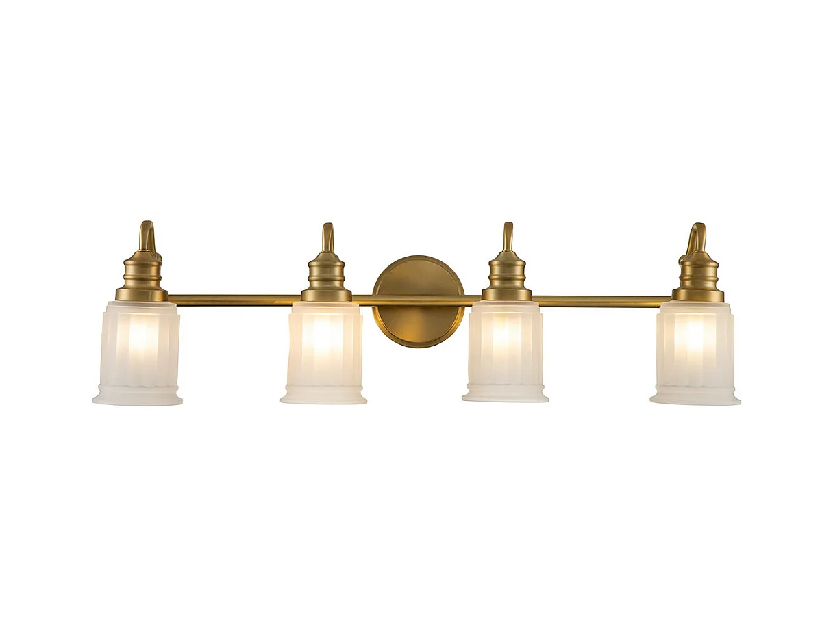 Elstead Quoizel Swell Lampada da parete in ottone spazzolato, IP44