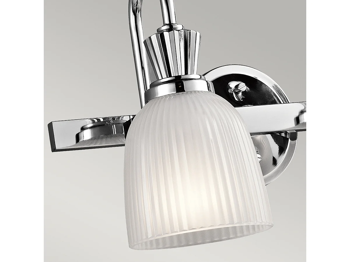 Elstead Cora 2 ljus badrumsvägglampa polerad krom IP44, G9