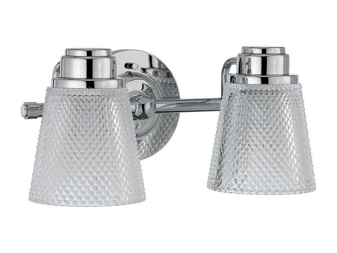 Hudson Applique 2 Luci Cromo Lucido IP44