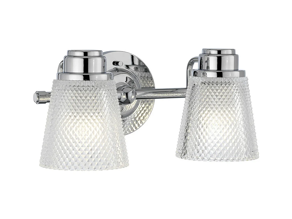 Hudson Applique 2 Luci Cromo Lucido IP44